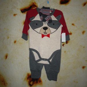 baby 3set bodysuit, pants and Socks size 3/6M